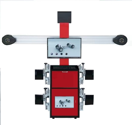 Δύναμη κινητήρα 0.75kw/1.1kw πλήρες σετ 3D τετρακίνητη μηχανή ευθυγράμμισης για εργοστάσιο επισκευής