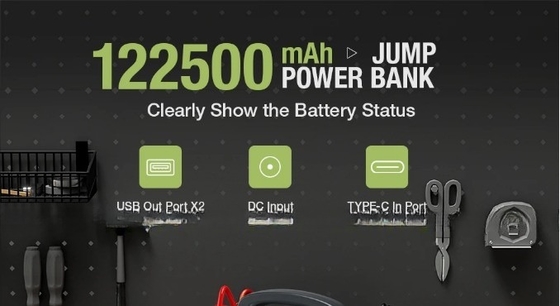 JB10000 10000Amp 64000mAh Car Jump Starter έκτακτης ανάγκης Εργαλεία χειρός αυτοκινήτου για γρήγορη φόρτιση