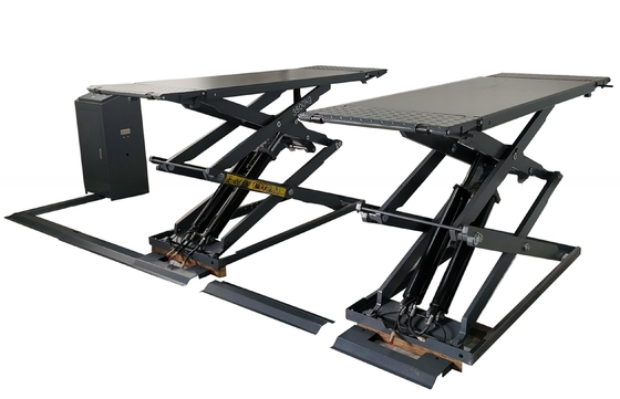 110mm MIN HEIGHT CE 3.5T Super-thin Scissor Car Lifter για ομαλή ανύψωση οχημάτων