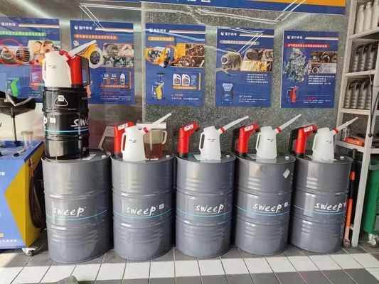 Ατσάλι 55 γαλόνια 200L Ενεργοποιημένο με αέρα Πυροσβεστική πίεση Πιστόν τύμπανο βαρέλι κινητήρα κινητήρας λιπαντικό Πνευματική αντλία μεταφοράς ελαίου με μετρητή
