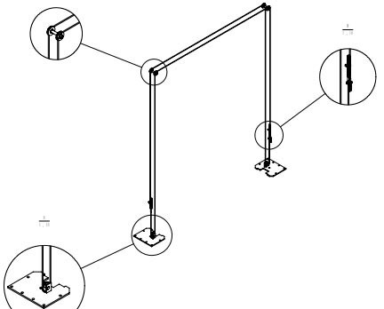 Καθαρό πάτωμα Πύργο 2 Post Lift Διπλός κύλινδρος Υδραυλικός ανελκυστήρας Ηλεκτρική απελευθέρωση με CE