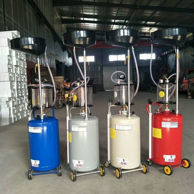 Υψηλής χωρητικότητας 80L κόκκινη δεξαμενή αποστράγγισης πετρελαίου υπό πίεση με περιστροφική αντλία κενού